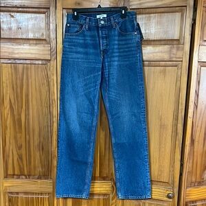 Re/Done “The Long Loose” Jeans in Bay Fade